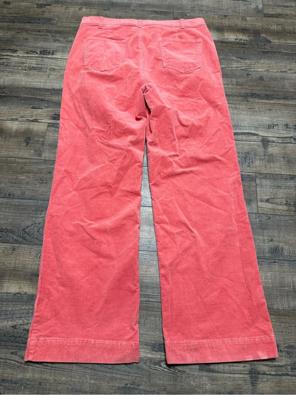 Draper Jeans RSVP Coral Wide-Leg Corduroy Pants Women's Size 16